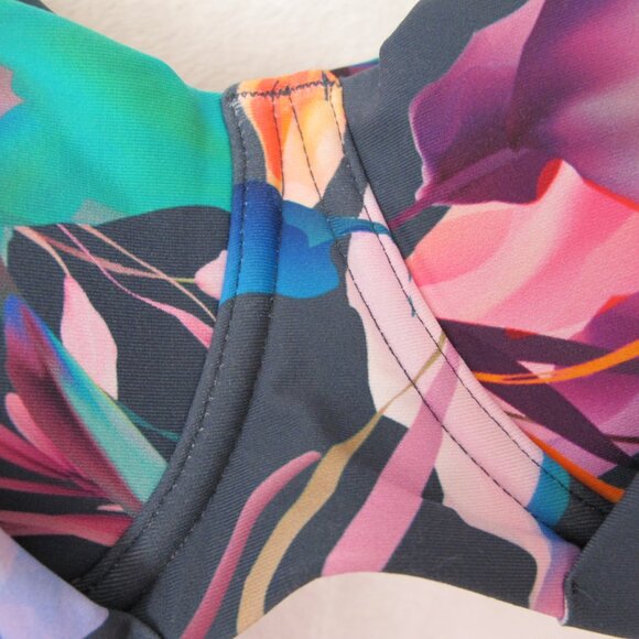 NWT - Calia Pleated Panel Underwire Swim Top - 34D - Picture 5 of 12